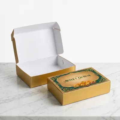 250 gr Baklava Kutusu - açık ve kapalı